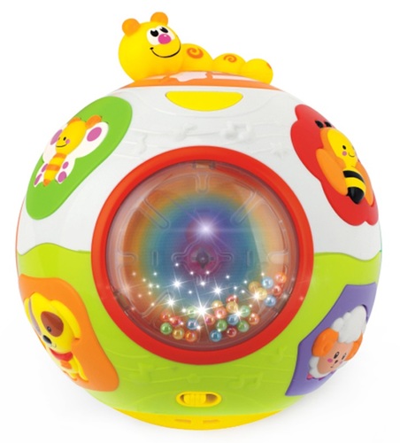 כדור פעילות 'תפוס אותי' אינטראקטיבי לעידוד זחילה עם אורות וצלילים