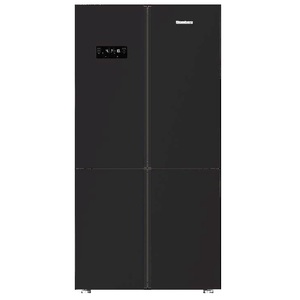 מקרר 4 דלתות BLOMBERG  535L זכוכית שחורה דגם KQD1621GB