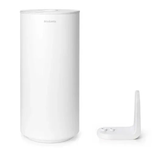 מתקן תלוי לגלילי נייר טואלט לבן Brabantia (קידוח) מתוך קולקציית מתקנים לנייר טואלט (פרטי התקנה) - שילוב מושלם בין נוחות שימוש יומיומית לסטייל נקי