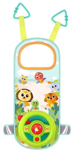 פעלולון הגה אורקולי עם מראה וחיבור מהיר לרכב, לול או עגלה - חיות