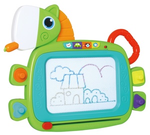 לוח ציור מגנטי אורקולי עם חותמות מגנטיות, עט וידית אחיזה