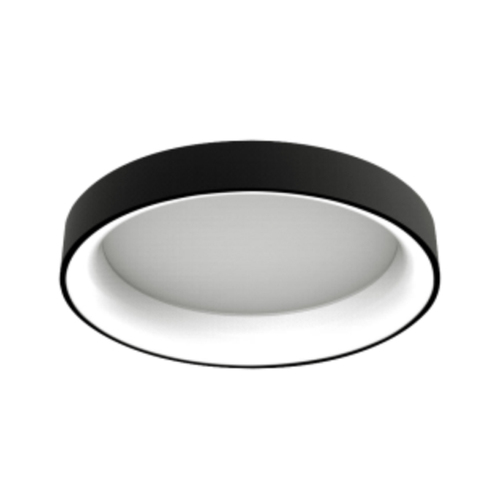 צמוד תקרה עגול סדרת טורוס גוף שחור Eurolux 2900K 60W CL-5R60BK/WW