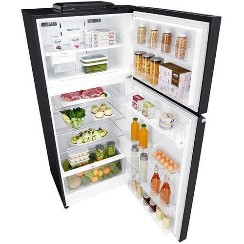 מקרר מקפיא עליון LG  515L שחור דגם  GR-M6781B