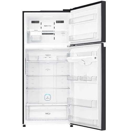 מקרר מקפיא עליון LG  515L שחור דגם  GR-M6781B