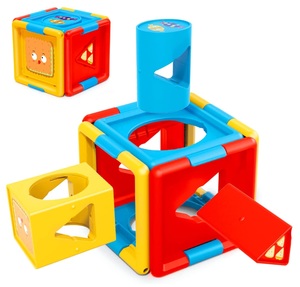 קובייה לוגית חכמה ללימוד מספרים, צבעים, מאכלים וצורות