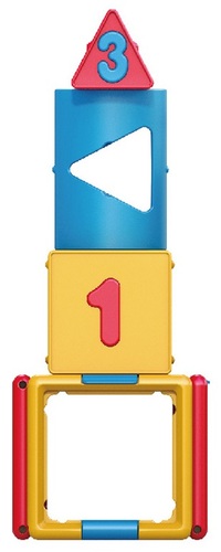 קובייה לוגית חכמה ללימוד מספרים, צבעים, מאכלים וצורות