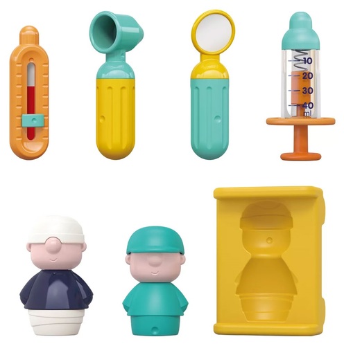 אמבולנס משחק אינטראקטיבי נפתח עם 7 אביזרי משחק, אורות ואפקטים קוליים