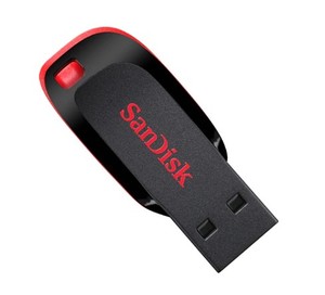 זכרון USB 2.0 USB Flash Sandisk Cruzer Blade 128GB