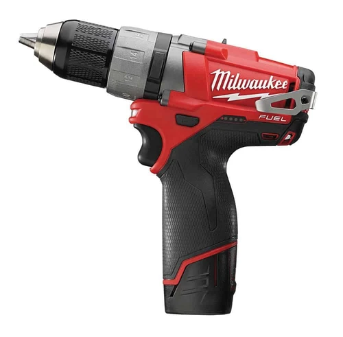 מברגה/מקדחה + 2 סוללות 2A - מילווקי Milwaukee  -דגם FUEL 12V M12CDD