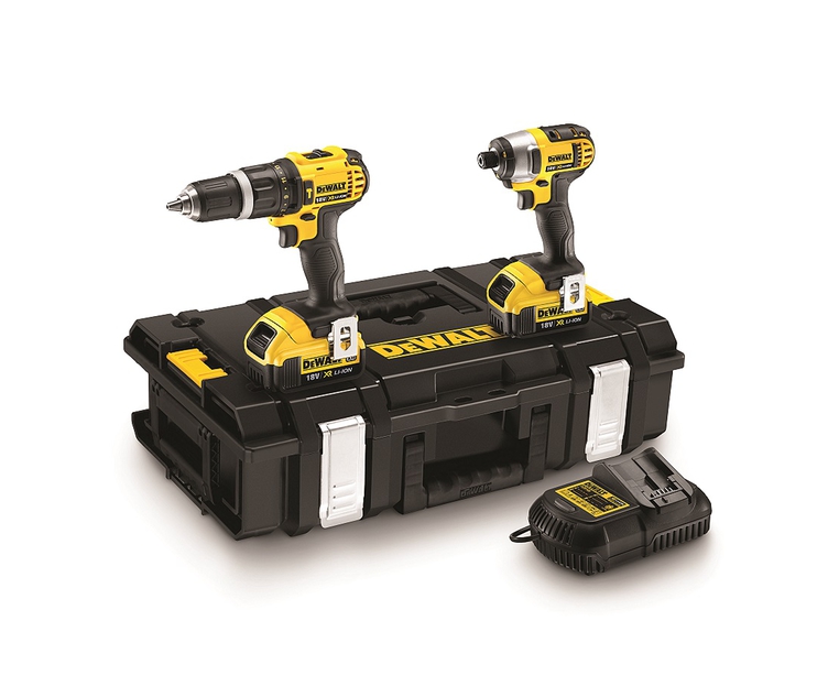 סט מברגות דיוולט + 2 סוללות 4A- דיוולט DeWALT - דגם 18V DCK2060M2T