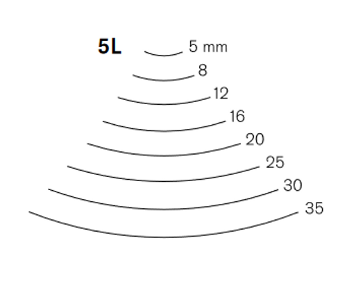מפסלת ארוכה מכופפת - דגם  Pfeil 5L/8