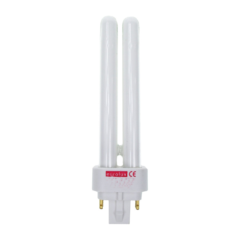 נורה פ.ל.סי 18 וואט צבע לבן 2 פינים 1120Lm 6500K אור יום Eurolux