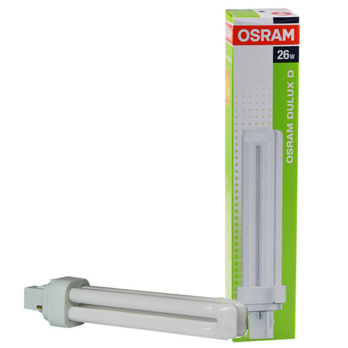 נורת OSRAM DULUX D 2PIN 1700Lm 26W/865 G24D-3 