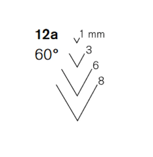 מפסלת כף בצורת V - דגם  Pfeil 12a/8