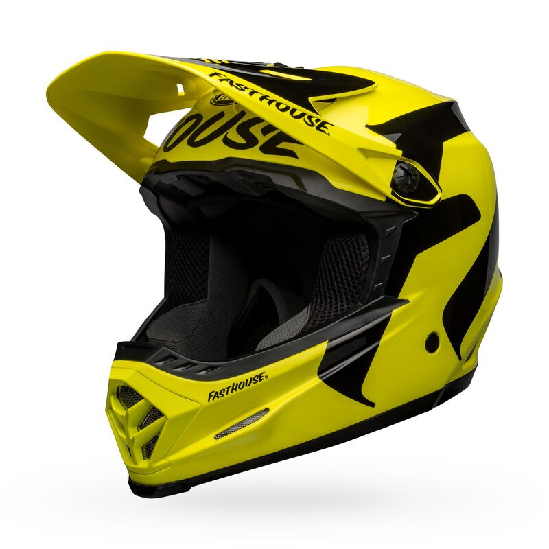 BELL FASTHOUSE NEWHALL GLOSS HI VIZ BLACK YOUTH 2022 קסדת ילדים