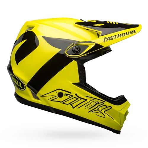 BELL FASTHOUSE NEWHALL GLOSS HI VIZ BLACK YOUTH 2022 קסדת ילדים