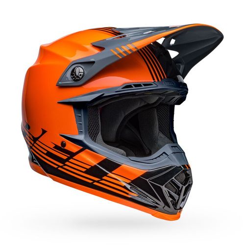 קסדה לאופנוע BELL MOTO 9 MIPS כתום\אפור\שחור