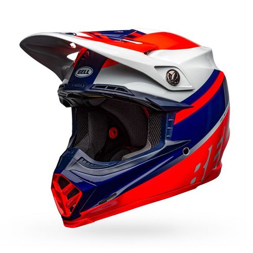 קסדה לאופנוע BELL MOTO 9 MIPS  PROPHECY כחול\אפור\כתום