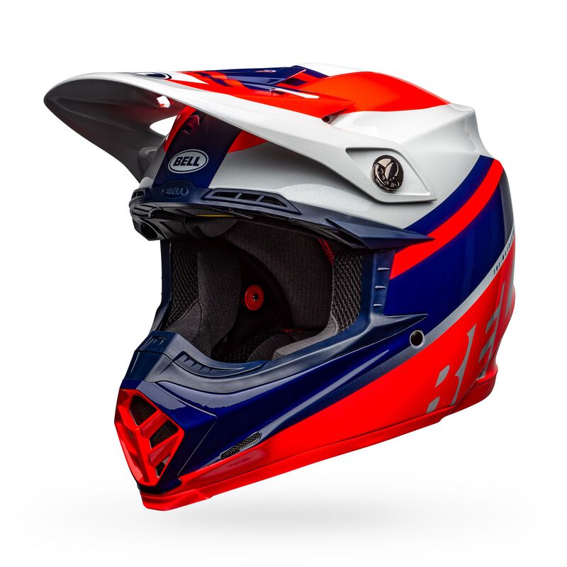קסדה לאופנוע BELL MOTO 9 MIPS  PROPHECY כחול\אפור\כתום