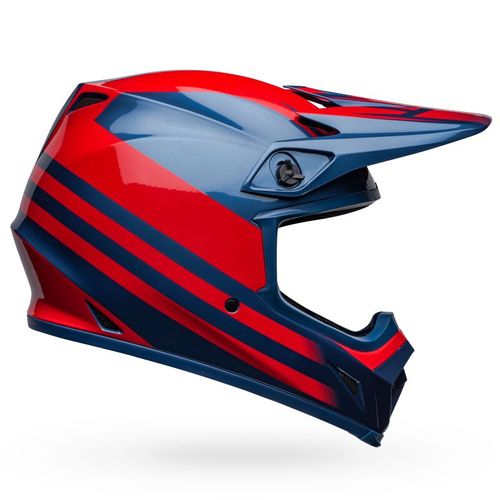 קסדה לאופנוע BELL MX-9 DISRUPT GLOSS TRUE BLUE RED 2022