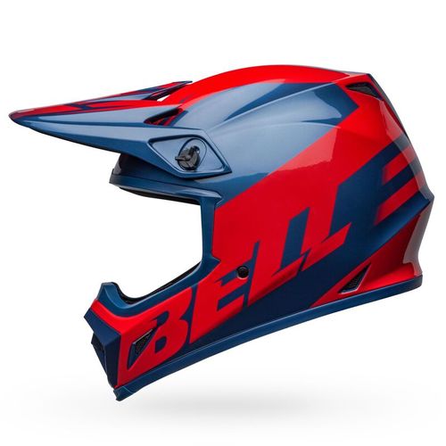 קסדה לאופנוע BELL MX-9 DISRUPT GLOSS TRUE BLUE RED 2022