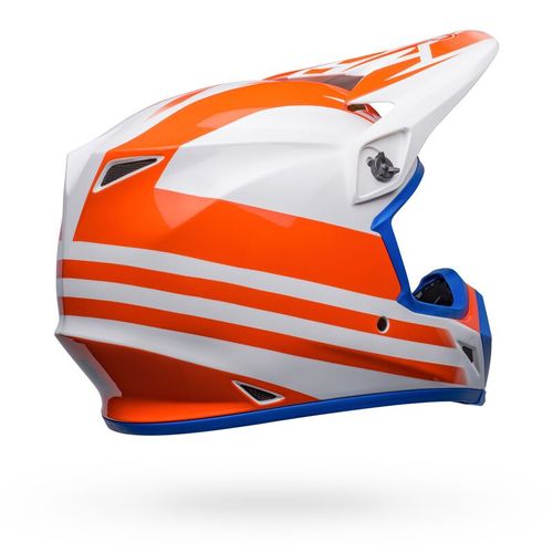 קסדה לאופנוע BELL MX-9 DISRUPT GLOSS WHITE ORANGE 2022