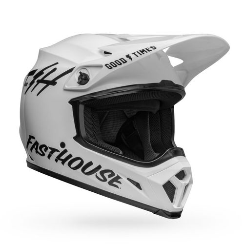 קסדה לאופנוע BELL MX-9 FASTHOUSE GLOSS WHITE BLACK 2022