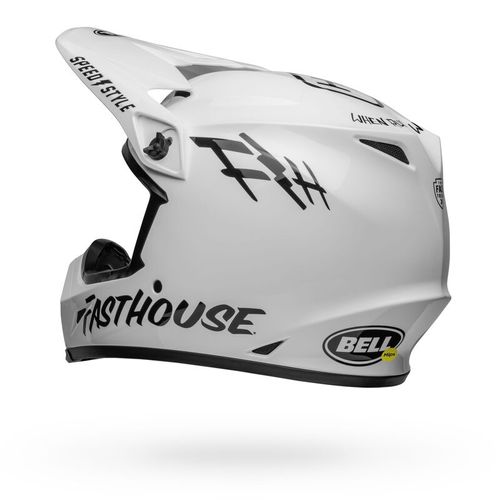 קסדה לאופנוע BELL MX-9 FASTHOUSE GLOSS WHITE BLACK 2022