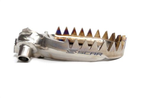 SCAR TITANIUM רגליות רוכב KTM עד 2016 כל הדגמים.שרקו כל הדגמים עד 2023,בטה כל הדגמים עד 2020 S5516