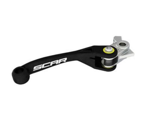 SCAR ידית בלם מתהפכת BRAKE LEVER PBL 100 ימאהה עד 2007- קאוואסאקי עד 2012 - סוזוקי עד2023(קוואסקי 65-85 עד 2023)PBL100