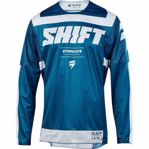 SHIFT BLACK LABEL SYNDICATE חולצה כחול לבן