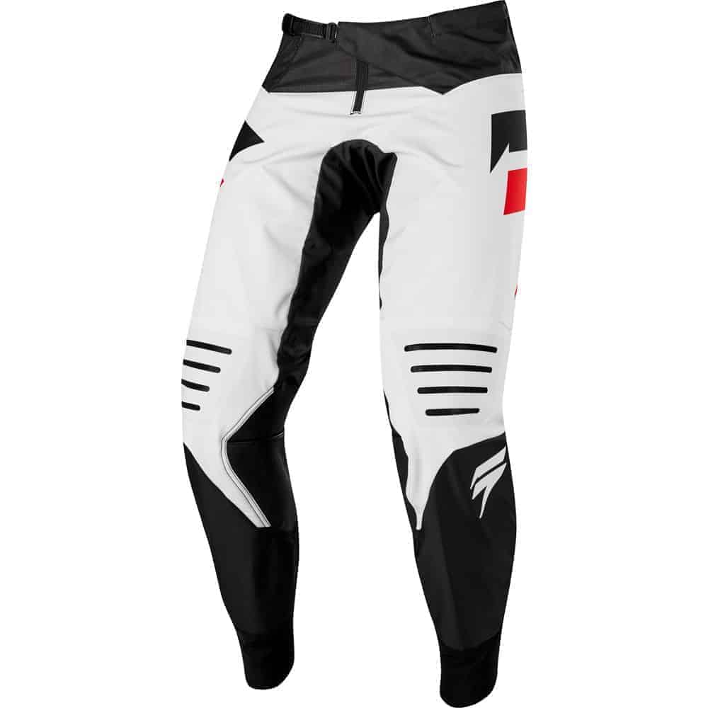 SHIFT BLACK LABEL מכנס לבן שחור ואדום