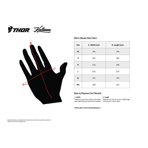 THOR GLOVE SPECTRUM BLACK כפפות
