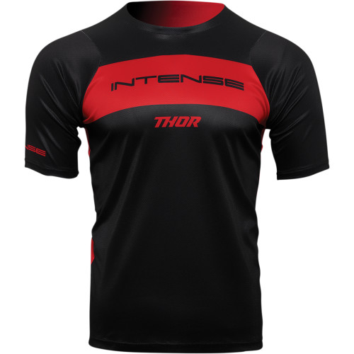THOR JRSY INTENSE DRT BLACK RED 2022 - חולצת רכיבה