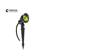 דוקרן גינה 12W 12V שארק אור ירוק IP65 Omega