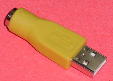 מתאם PS2 ל USB עבור עכבר ומקלדת