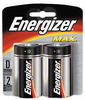 2 סוללות D אלקליין ENERGIZER