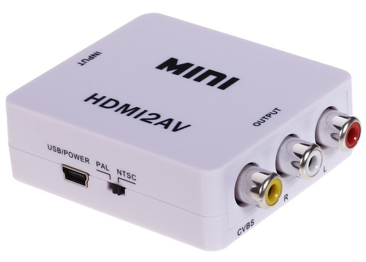 מתאם HDMI ל RCA מעביר מחיבור HDMI לחיבור AV