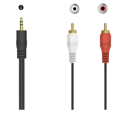 כבל אודיו 3.5mm to 2RCA אורך 1.5 מטר