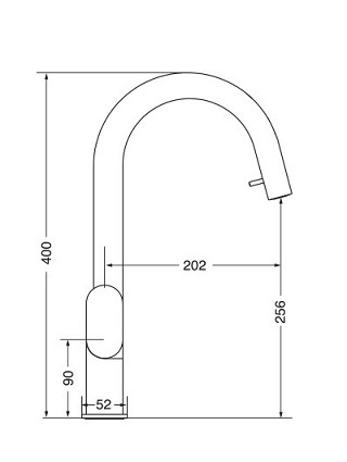 חמת נשלף Pull Down / ברז מטבח סדרת  Reef 301968
