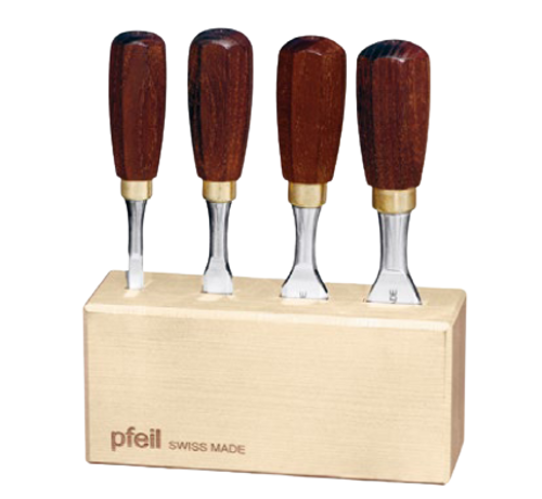  סט מפסלת נגרות קצרות 4 חלקים - דגם Pfeil Bch 4er