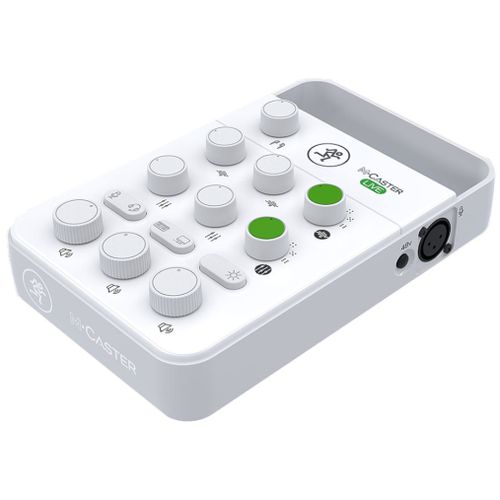 Mackie M-Caster Live – Portable Streaming Mixer – White