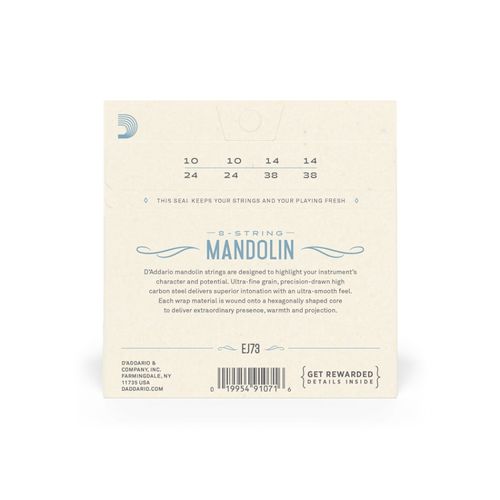 זוית נוספת D'Addario EJ73 Mandola Set