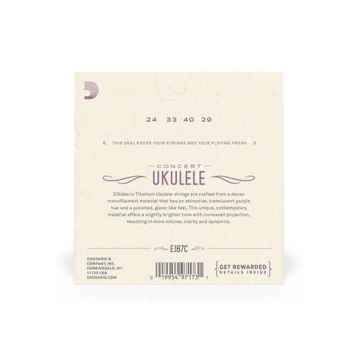 זוית נוספת D'Addario EJ87C CONCERT Ukulele Set