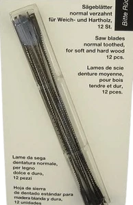 סט 12 מסוריות למסור נימה שיניים רגילות(normal toothes)
