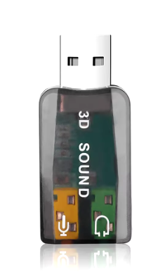 מתאם מ USB לPL - מתאם אוזניות ומיקרופון