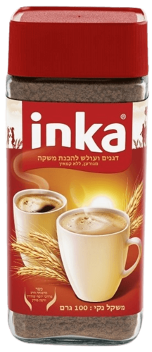 משקה דגנים ועולש מגורען ללא קפאין (אדום) - INKA