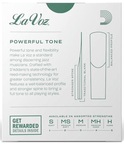 זוית נוספת Rico La Voz Soprano Saxsophone Reeds