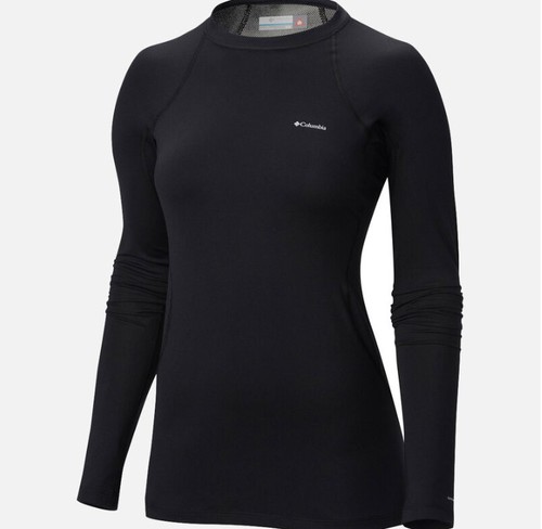 חולצה תרמית לנשים Midweight Stretch Long Sleeve Top שחורה - Columbia