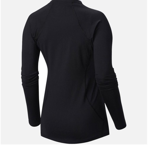חולצה תרמית לנשים Midweight Stretch Long Sleeve Top שחורה - Columbia